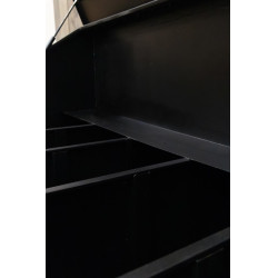 Aluminium voederbak op wielen Grooming Deluxe by Kentucky Zwart