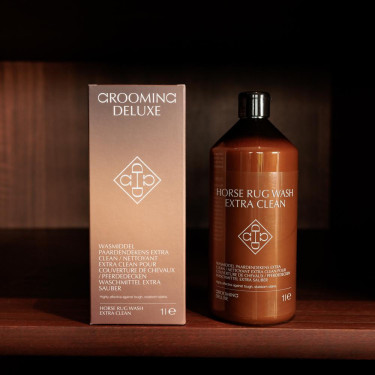 Lessive Grooming Deluxe van Kentucky voor ultraschone paardendekens Lessive Grooming Deluxe van Kentucky voor ultraschone paardendekens