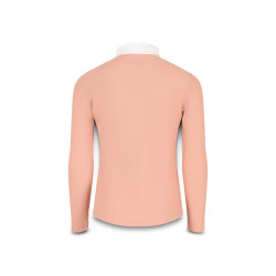 Wedstrijdpolo Kentucky Tokyo lange mouwen meisje Oudroze Wedstrijdpolo Kentucky Tokyo lange mouwen meisje Oudroze