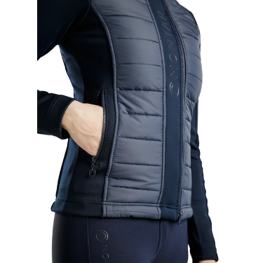 Montar Emma gewatteerd damesjack Marine Marineblauw