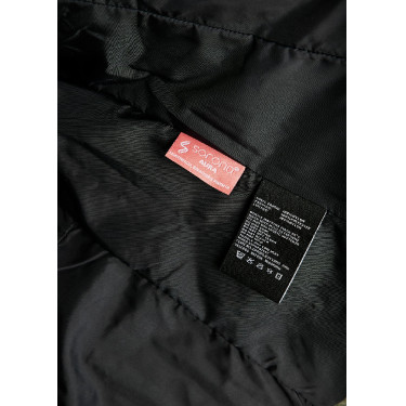 Jas Montar extra lang Dicte dames Zwart