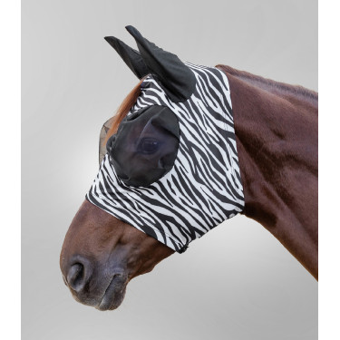 Waldhausen Puck Zebra vliegenmasker Waldhausen Puck Zebra vliegenmasker