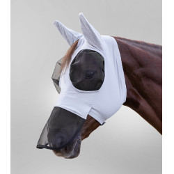 Waldhausen Puck vliegenmasker met neusbescherming Zilvergrijs