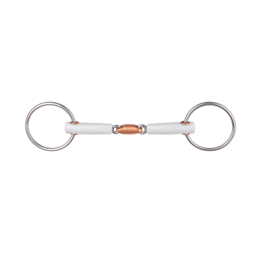 Beris bit met dubbele breuk, losse ring 6 cm