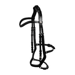 Waldhausen X-Line Relaxation hoofdstel met anatomische neusriem Zwart