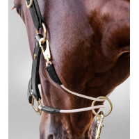 Lederen halster Waldhausen S-Line Royal Zwart