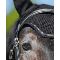 GEM Mesh korte oornetje Zwart / verzilverd GEM Mesh korte oornetje Zwart / verzilverd