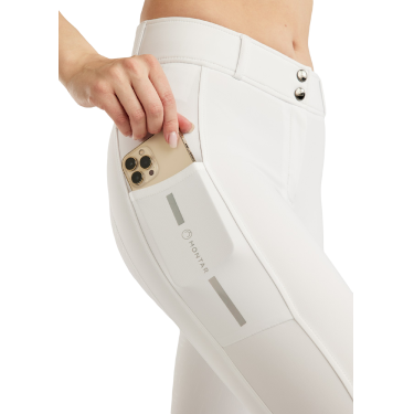Montar MoStar zomerbroek met aluminium logoband en full grip van mesh voor dames Montar MoStar zomerbroek met aluminium logoband en full grip van mesh voor dames