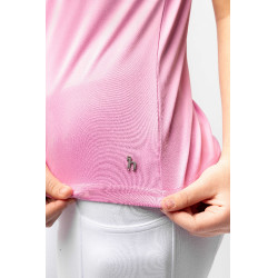 Wedstrijdpolo Horze Kaya kind strass Roze begonia Wedstrijdpolo Horze Kaya kind strass Roze begonia