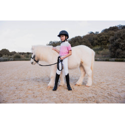 Wedstrijdpolo Horze Kaya kind strass Roze begonia Wedstrijdpolo Horze Kaya kind strass Roze begonia