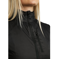 Mouwloos lichtgewicht MoRegina-vest Foil-logo dames Zwart