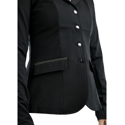 Wedstrijdjasje Montar MoGloria met kaviaarband voor dames Zwart