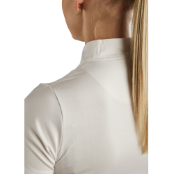 Wedstrijdpolo Montar MoViolet crystal gun metal dames Wit