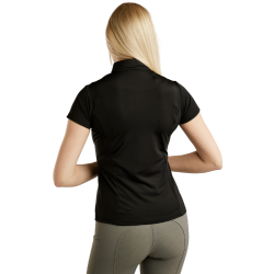 Damespolo Montar Clubwear Essential Zwart