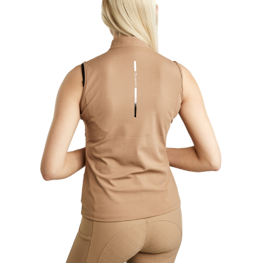 Mouwloze polo Montar MoStar met mesh inzetstukken voor dames Mouwloze polo Montar MoStar met mesh inzetstukken voor dames