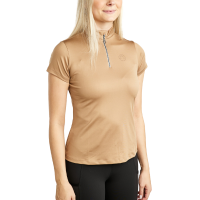 Montar MoElaine dames trainings-T-shirt met korte mouwen en laser uitgesneden logo Wit Montar MoElaine dames trainings-T-shirt met korte mouwen en laser uitgesneden logo Wit