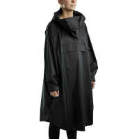 Lange regenjas Montar MoRianne zwart logo Lange regenjas Montar MoRianne zwart logo