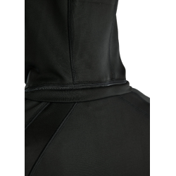 Softshell full zip jas Montar MoBlair afneembare capuchon crystals gun metal dames Zwart