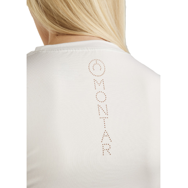 T-shirt van tricot met korte mouwen Montar MoStella lasergedrukt logo dames T-shirt van tricot met korte mouwen Montar MoStella lasergedrukt logo dames