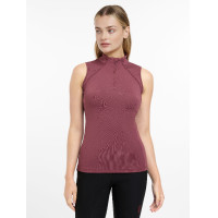 Base Layer LeMieux Maria mesh mouwloos Rozenhout