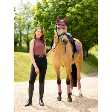 Base Layer LeMieux Maria mesh mouwloos Rozenhout