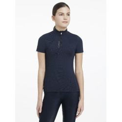 Basislaag LeMieux Young Rider Classique met korte mouwen Marine Marineblauw