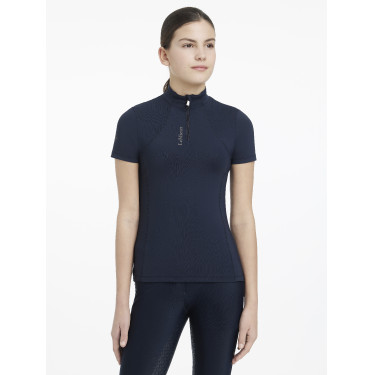 Basislaag LeMieux Young Rider Classique met korte mouwen Marine Marineblauw