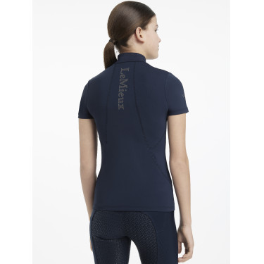 Basislaag LeMieux Young Rider Classique met korte mouwen Marine Marineblauw