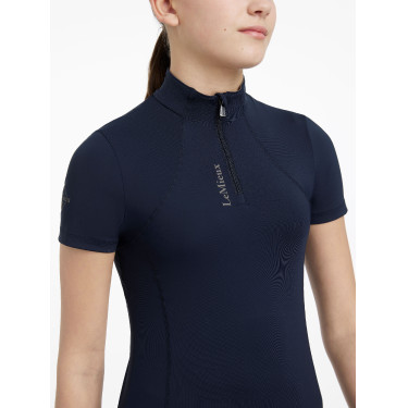 Basislaag LeMieux Young Rider Classique met korte mouwen Marine Marineblauw