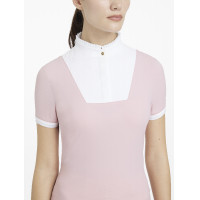 Wedstrijdshirt LeMieux geplooid Sophia korte mouwen Bloesem Roze