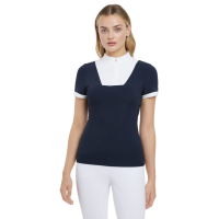 Wedstrijdshirt LeMieux Sophia met korte mouwen Marine Marineblauw