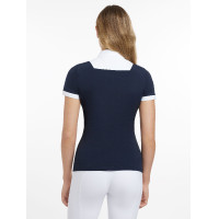Wedstrijdshirt LeMieux Sophia met korte mouwen Marine Marineblauw