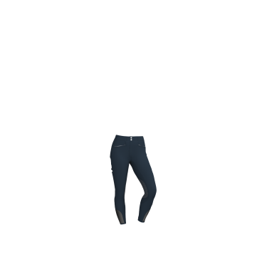 Pantalon d'équitation à basanes silicone Imogen Marine Marineblauw