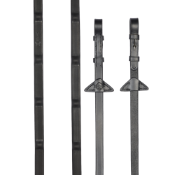 Rênes caoutchouc LeMieux Ergo Grip Zwart Rênes caoutchouc LeMieux Ergo Grip Zwart