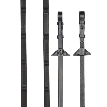 Rênes caoutchouc LeMieux Ergo Grip Zwart Rênes caoutchouc LeMieux Ergo Grip Zwart