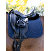 Tapis de dressage LeMieux Essence Square Marine Marineblauw Tapis de dressage LeMieux Essence Square Marine Marineblauw