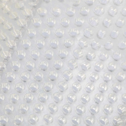 Gel- en schapenvachtverhogend achterkussen Acavallo Transparant / witte schapenvacht