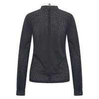 Wedstrijdpoloshirt mesh Imperial Riding Grandprix lange mouwen dames Wit