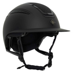 Imperial Riding Olania Deluxe grote klep helm Zwart glitter Imperial Riding Olania Deluxe grote klep helm Zwart glitter