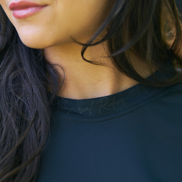 T-shirt Imperial Riding Horse Angel dames Zwart