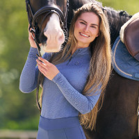 Lange mouwen polo Imperial Riding Parla dames Wit Lange mouwen polo Imperial Riding Parla dames Wit