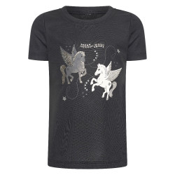 T-shirt Imperial Riding Star Sky kind Zwart