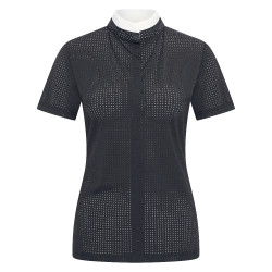 Wedstrijdpoloshirt mesh Imperial Riding Grandprix korte mouwen dames Zwart Wedstrijdpoloshirt mesh Imperial Riding Grandprix korte mouwen dames Zwart