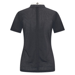 Wedstrijdpoloshirt mesh Imperial Riding Grandprix korte mouwen dames Zwart Wedstrijdpoloshirt mesh Imperial Riding Grandprix korte mouwen dames Zwart