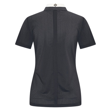 Wedstrijdpoloshirt mesh Imperial Riding Grandprix korte mouwen dames Zwart Wedstrijdpoloshirt mesh Imperial Riding Grandprix korte mouwen dames Zwart