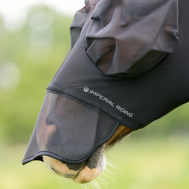 Vliegenmasker met neus Imperial Riding Trail ride Zwart