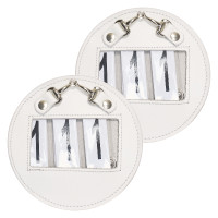 Nummer van de wedstrijd HV Polo Gloria rond per 2 Wit Nummer van de wedstrijd HV Polo Gloria rond per 2 Wit