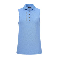 Mouwloos poloshirt HV Polo Myrthe Zee Blauw