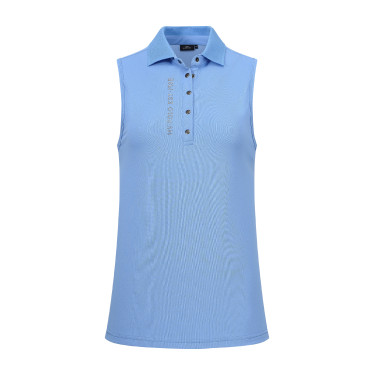 Mouwloos poloshirt HV Polo Myrthe Zee Blauw