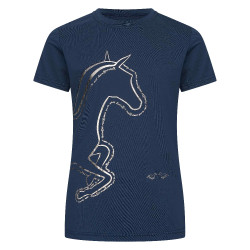 T-shirt HV Polo Laurelle kinderen Marine Marineblauw
